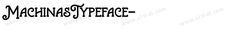 MachinasTypeface字体转换