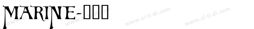 marine字体转换