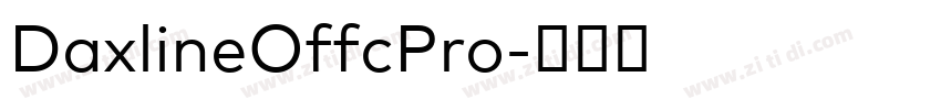 DaxlineOffcPro字体转换