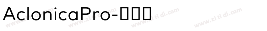 AclonicaPro字体转换