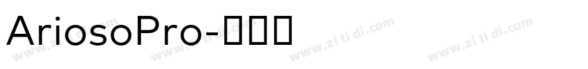 AriosoPro字体转换