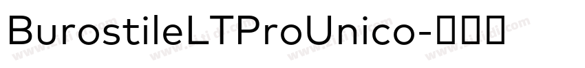 BurostileLTProUnico字体转换