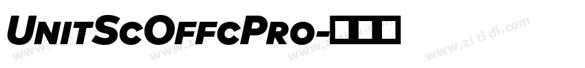 UnitScOffcPro字体转换