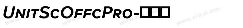 UnitScOffcPro字体转换
