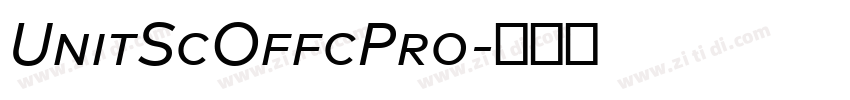 UnitScOffcPro字体转换