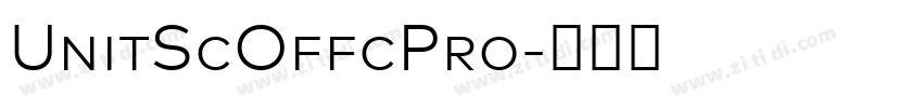 UnitScOffcPro字体转换