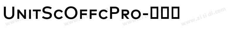 UnitScOffcPro字体转换