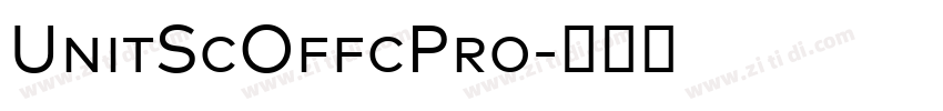UnitScOffcPro字体转换