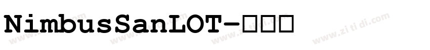 NimbusSanLOT字体转换