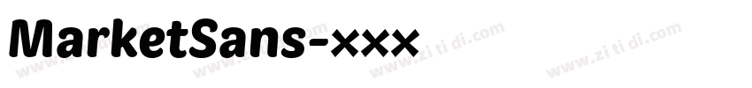MarketSans字体转换