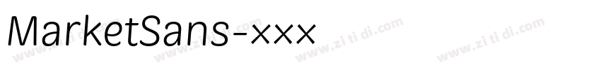 MarketSans字体转换
