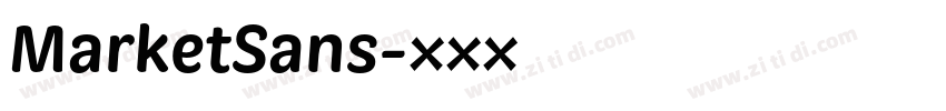 MarketSans字体转换