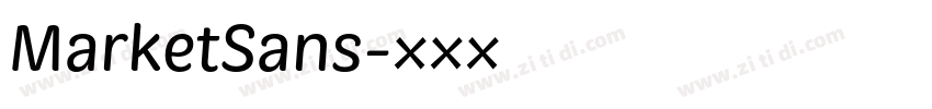 MarketSans字体转换