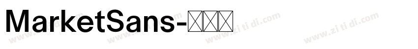 MarketSans字体转换