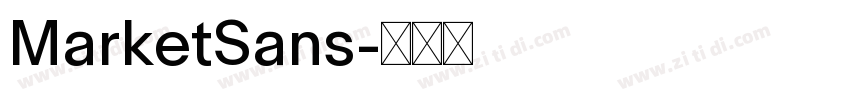 MarketSans字体转换