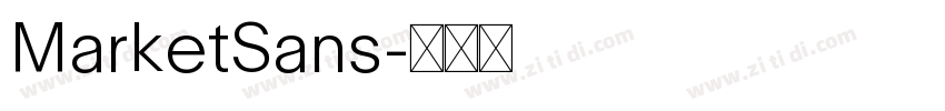 MarketSans字体转换