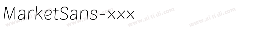 MarketSans字体转换
