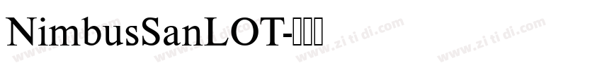 NimbusSanLOT字体转换
