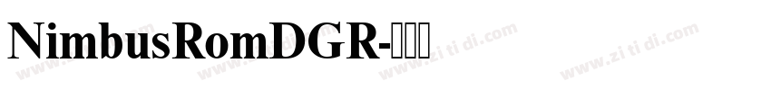 NimbusRomDGR字体转换