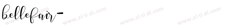 bellefair字体转换