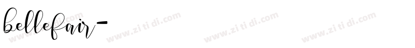 bellefair字体转换