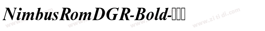 NimbusRomDGR-Bold字体转换