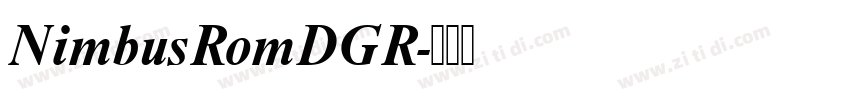 NimbusRomDGR字体转换