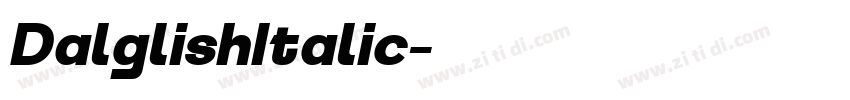 DalglishItalic字体转换