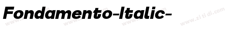 Fondamento-Italic字体转换