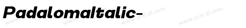 PadalomaItalic字体转换