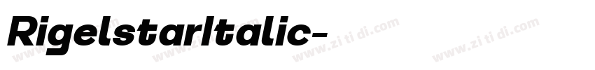 RigelstarItalic字体转换 RigelstarItalic字体转换
