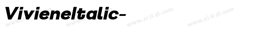 VivieneItalic字体转换