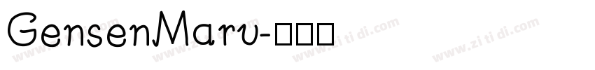 GensenMaru字体转换