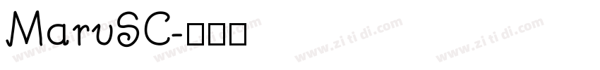 MaruSC字体转换