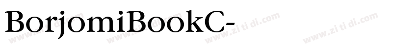 BorjomiBookC字体转换