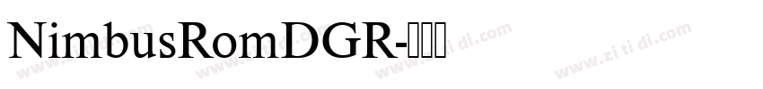 NimbusRomDGR字体转换