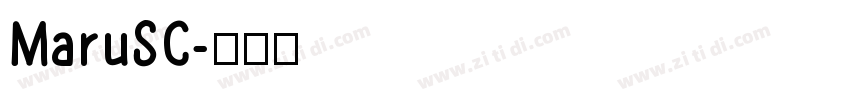 MaruSC字体转换