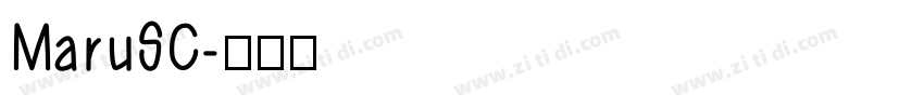 MaruSC字体转换