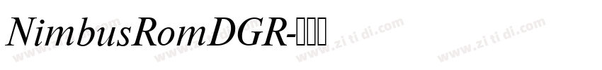 NimbusRomDGR字体转换