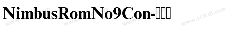NimbusRomNo9Con字体转换