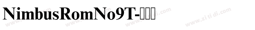 NimbusRomNo9T字体转换
