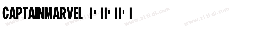 CaptainMarvel字体转换