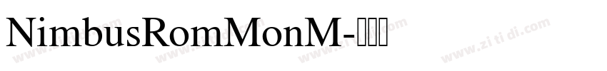 NimbusRomMonM字体转换