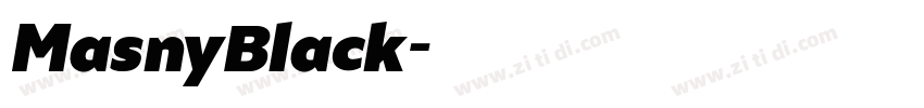 MasnyBlack字体转换