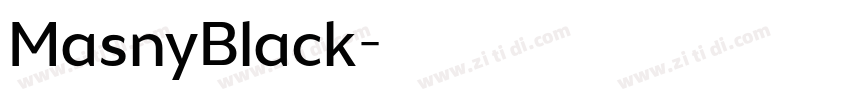 MasnyBlack字体转换