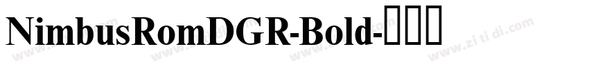 NimbusRomDGR-Bold字体转换