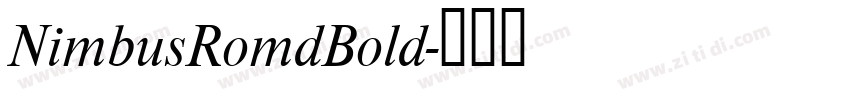 NimbusRomdBold字体转换