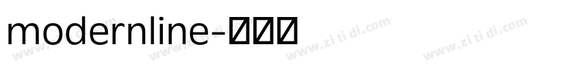 modernline字体转换