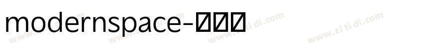 modernspace字体转换