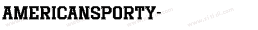 AmericanSporty字体转换